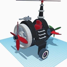 raven pulp orrore tema elicottero modello mezco one12 giocattoli actionfigures hasbro marvellegends Giochi 3d print model - Mito3D