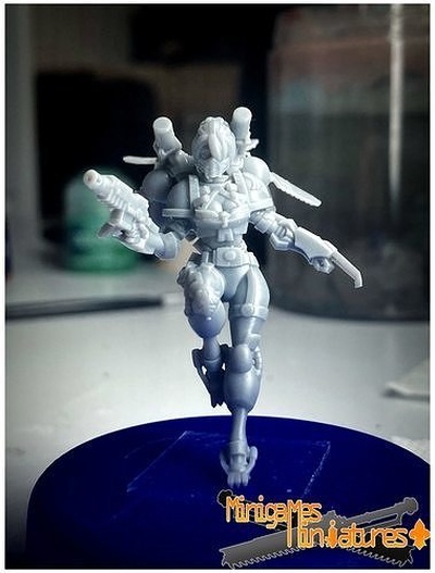 cuervo guardia anime figuire wh40k martillo guerra espacio marina debajo hermana of batalla tau eldar necrón juegos juguetes tablero 3d print model - Mito3D