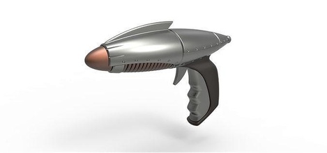 rayon pistolet ciel capitaine monde of demain 2004 raygun scifi soutenir réplique cosplay jouet laser blaster futur loisir diy 3d print model - Mito3D