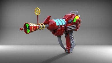 ray phaser - call of duty printable 3d model stl files print cosplay craft diy hobby art gun weapon pistol video game zombie blaster games toys 3d print model - Mito3D