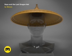 raya scorso drago cappello cosplay costume cartone animato armatura indossabile testa casco giochi giocattoli 3d print model - Mito3D
