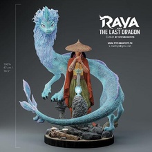 raya dernier draon 3d imprimable statue dragon impression 3dprint créature fantaisie fictif magique asiatique disney art sculptures 3d print model - Mito3D
