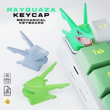 rayquaza - keycap 3d mechanical keyboard pokemon tecla teclado mecanico pc anime dragon poke legendary head fantasy games toys game accessories 3d print model - Mito3D
