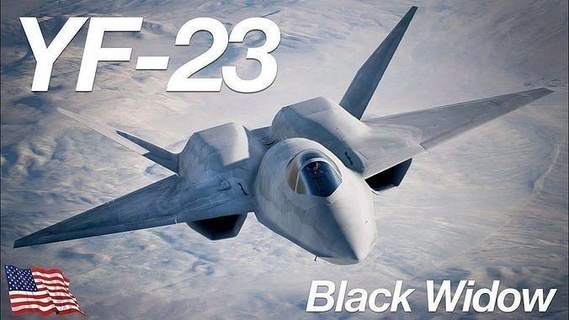 rc 3d imprimé yf 23 noir veuve ii jet avion edf loisir DIY 3d print model - Mito3D