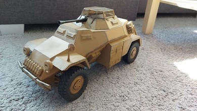 rc auto sd kfz 222 3d print model military war vehicle modelship wwii 3dprinted hobby diy lowpolytank germany army gamereadymodel 3dmodel automotive 3d print model - Mito3D