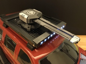 rc crawler roof mount sci fi kanone rote katze gen7 dach montieren scifi turm hobby diy mechanisch teile 3d print model - Mito3D