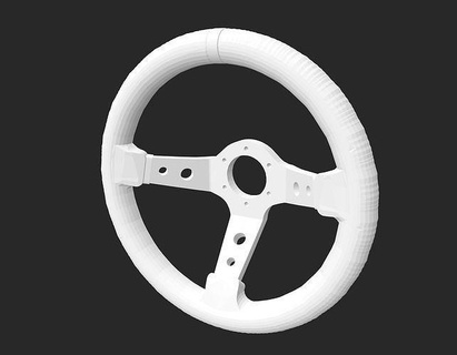 rc steering wheel 1-10 jdm steeringwheel racing drifting 350mm hobby replica cars rcparts diy suede omp sparco momo vertex automotive 3d print model - Mito3D
