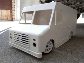 rc camión cuerpo entrega 1 10 escala deriva controlador radio coche vehiculo controlar automotor remolque real juguete pasatiempo bricolaje diy 3d print model - Mito3D