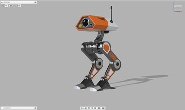 re-1 droid robot technology machinery futuristic electronics sci fi mechanical starwars future games toys 3d print model - Mito3D