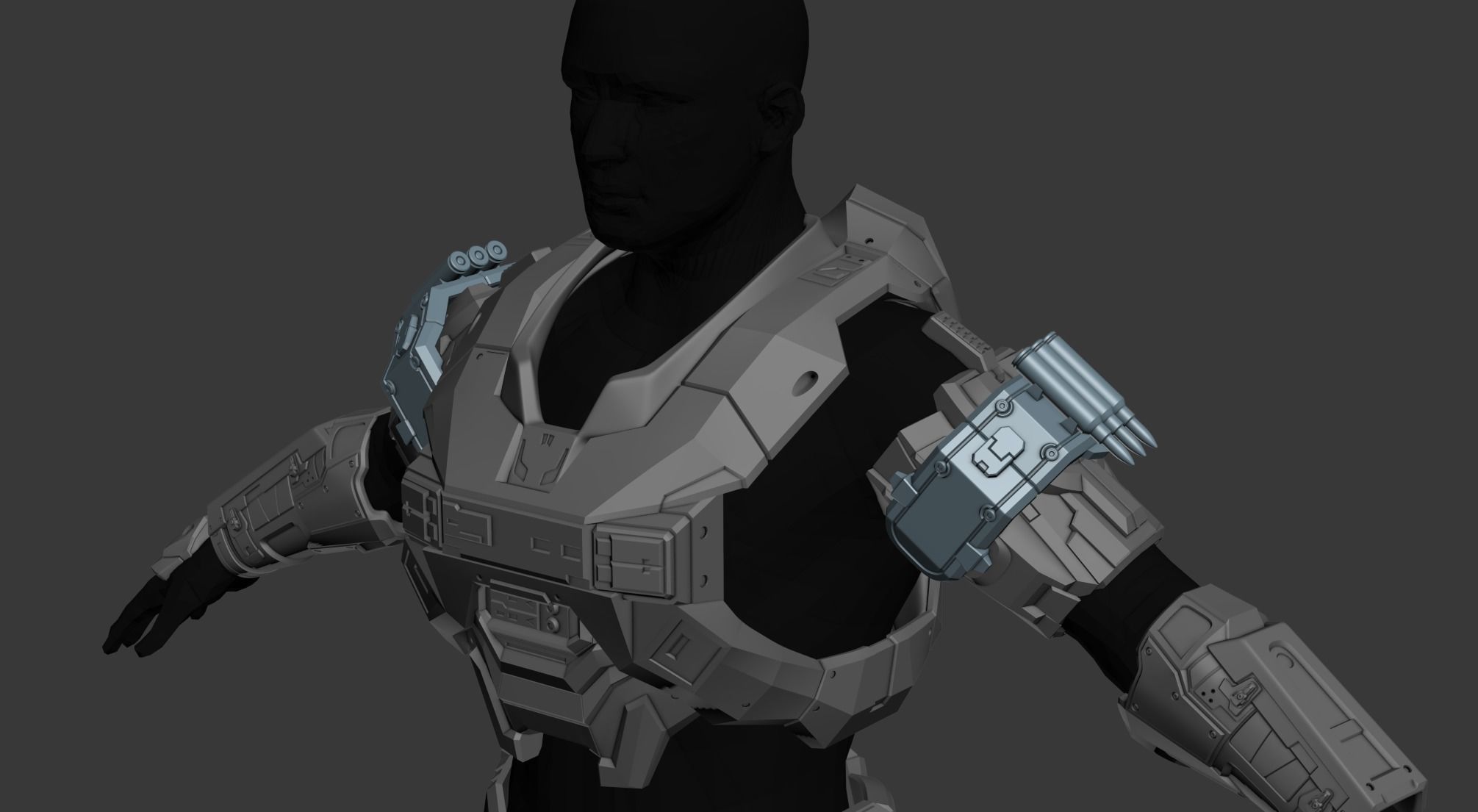reach sniper shoulder wearable 3d print model art 3D print model - Mito3D