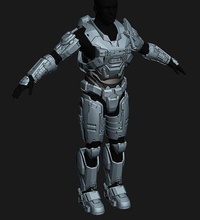alcanzar espartano base armadura conjunto usable aureola cosplay 3d impresión disfraz moda 3d print model - Mito3D