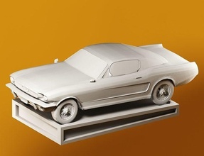 ready to print 3d model versiyon Ford mustang araba araç klasik hızlı spor hazır Yazdır gt oyunlar oyuncaklar 3d print model - Mito3D