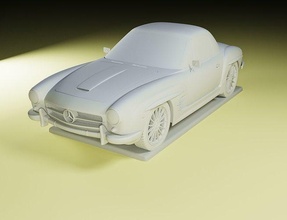 ready-to-print 3d model version mersedes car ready print printable sport sporcar sportcar cars games toys 3d print model - Mito3D