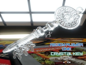 ready player one crystal key games-toys prop 3d print games toys other 3d print model - Mito3D