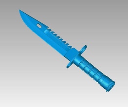 gerçek taktik süngü bıçak kopya 3d taramak silah yakın dövüş ağzı bıçaklı mücadele keskin kılıç hobi kendin yap oyun hazırlığı ordu silahlar sanat 3d print model - Mito3D
