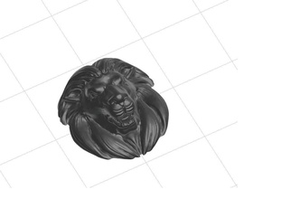 realistic lion art 3dprinting gadget acessory decoration sculptures 3d print model - Mito3D