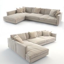 realista sofá a casa cadeira móveis interior 3d print model - Mito3D