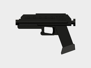 realista estrella guerras dc 17s pistola funda guerra galaxias clones 17 dc17 clon juegos juguetes arte escaneos réplicas 3d print model - Mito3D