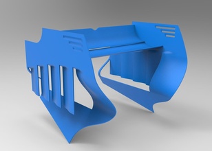 arka kanat formül 1 2018 tasarlama araba yarış teknoloji pirelli tekerlek aero aerodinamik bilim mühendislik 3d print model - Mito3D