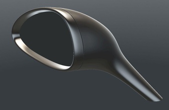 rückansicht spiegel design wagen außen wissenschaft ingenieurwesen 3d print model - Mito3D