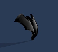 Renascimento batman contornado peito emblema contorno herói quadrinho dc bastão jogos brinquedos 3d print model - Mito3D