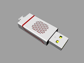 rojo negro otg disco gery tipo Tienda memoria capacidad USB destello manejar pasatiempo bricolaje diy electrónica 3d print model - Mito3D