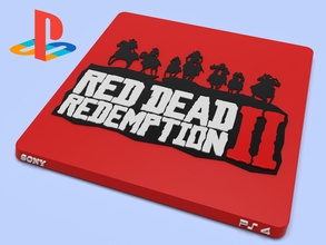 red dead redemption cover ps 4 model 3d printing ps4 console controller gadget game gamin play playstation sony station games toys accessories 3d print model - Mito3D