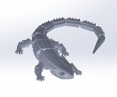 red eye dcrocodile eyed crocodile redeyedcrocodile cute animal color toy interior bedroom furniture pillow bed sleep room games toys 3d print model - Mito3D