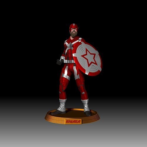 rot Wächter schwarz Witwe Film Ausführung Wunder mcu Eisen Kapitän Amerika Winter Soldat Falke Natascha Schild Wanda wandavision loki Arzt seltsam Kunst Skulpturen 3D print model - Mito3D