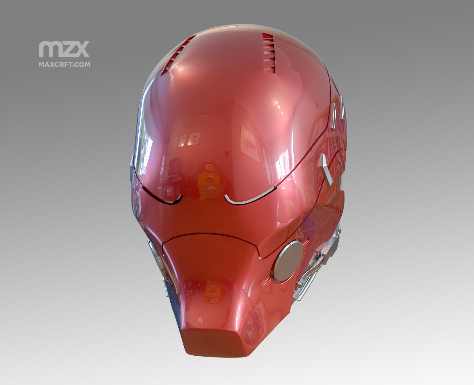 rot kapuze arkham ritter helm modell 3d printing diy rotkäppchen batman spiele spielzeuge 3D print model - Mito3D
