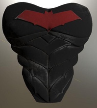 rojo capucha cofre armadura batman roja dc comics jasontodd robin pasatiempo bricolaje diy 3d print model - Mito3D