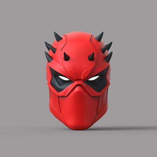 rouge capuche Gotham chevaliers démon variation 1 portable casque armure masque Arkham Chevalier batman joker Nightwing Fille chauve souris cosplay costume loisir DIY 3D print model - Mito3D