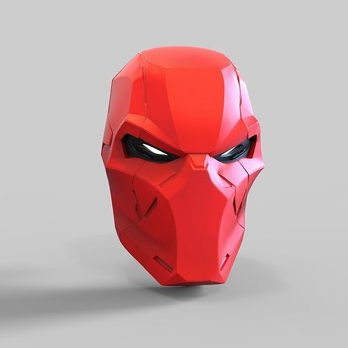 rojo capucha gotham caballeros metal cibernético usable casco batman armadura cosplay ala noche bati chica caballero arkham máscara disfraz bufón robin pasatiempo bricolaje diy 3D print model - Mito3D