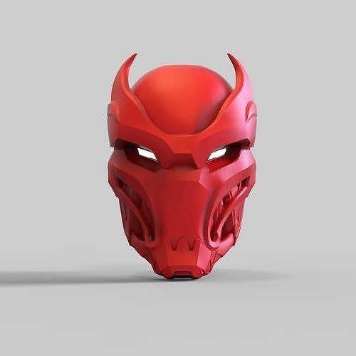 red hood gotham knights shinobi samurai wearable helmet armor mask arkham knight batman joker nightwing robin batgirl cosplay costume hobby diy 3D print model - Mito3D
