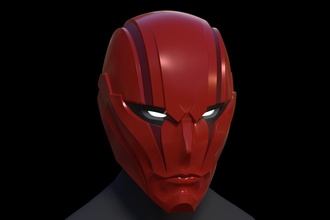rojo capucha casco batman roja superhéroe dc maravilla pasatiempo bricolaje diy 3d print model - Mito3D