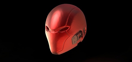 rosso cappuccio casco cosplay dc pettirosso batman maschera passatempo fai 3d print model - Mito3D