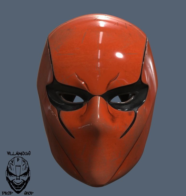 rosso cappuccio casco femmina maschera cosplay dc comico batman passatempo fai 3D print model - Mito3D