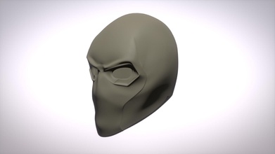 rot kapuze helm variante todesstoß nachtschwinge augen maske verkleidung rotkäppchen batman dc hipoly mode 3d print model - Mito3D