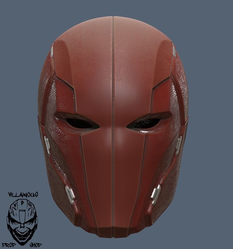 red hood injustice 2 helmet redhood batman dccomics cosplay games toys 3D print model - Mito3D