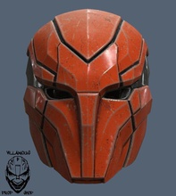 rojo capucha injusticia 2 casco roja batman dc comics cosplay jasontodd juegos juguetes 3d print model - Mito3D