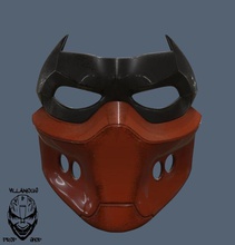 rouge capuche masque chaperon jasontodd batman dccomique merle domino loisir diy 3d print model - Mito3D