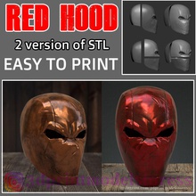red hood rebirth helmet - mask jason todd superhero head halloween dc comic redhood cosplay costume games toys 3d print model - Mito3D