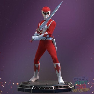 rot Ranger mächtig Morphin Leistung mächtige Morphinkraft Miniaturen 3dprinting Tokusatsu Held Power Rangers Redranger Kunst Skulpturen 3d print model - Mito3D