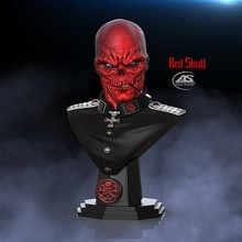 red skull bust zbrush collectibles 3dprinting 3dmodel statue resin textures marvel redskull captainamerica avengers rendering painting miniatures art sculptures 3d print model - Mito3D