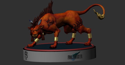 red xii - final fantasy vii character art games print toys actionfigures redxiii 3d print model - Mito3D