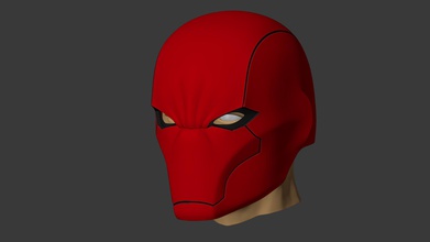 redhood helmet mask prop props cosplay 3d dc dccomics dccosplay batman joker games toys 3d print model - Mito3D
