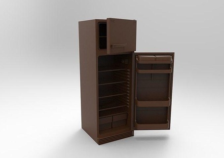 frigorífico mod2 cozinha aço doméstico inoxidável congelador geladeira moderno Comida equipamento frio gelo fechadas 4 porta casa congelar jantar 3d print model - Mito3D