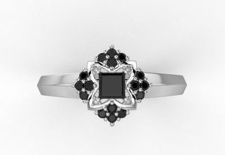 regular el anillo de la princesa joyería detalle clásico cad imprimible creación prototipos diamante vintage luz oro gem plata estilo neoclásico moda lujo boda platino los anillos 3d print model - Mito3D