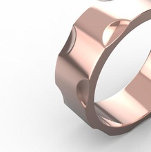 régulière bague de roue bijoux l'anneau cad joyau la anneau mode imprimable présent inhabituelle unique gem fantaisie beauté tissu classique néoclassique industrielle les anneaux 3d print model - Mito3D