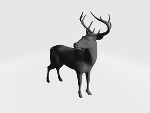 reh deer art animal nature wildlife other 3d print model - Mito3D